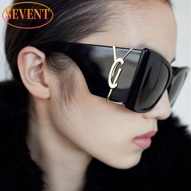 Sherry Shadow - Cat Eye Luxury Brand Designer Big Frame Sunglass