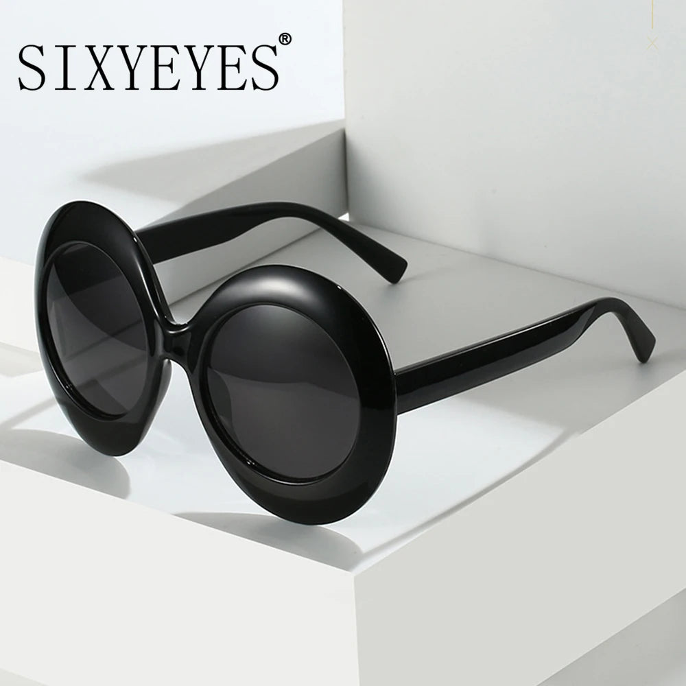 Jackie O - Oversized Oval Luxury Brand Sunglasses