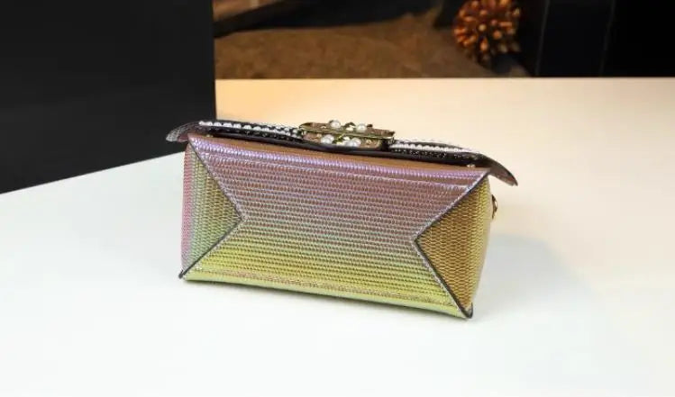 The Pearl - THe New Pearl Riveted Wings Leather handbag