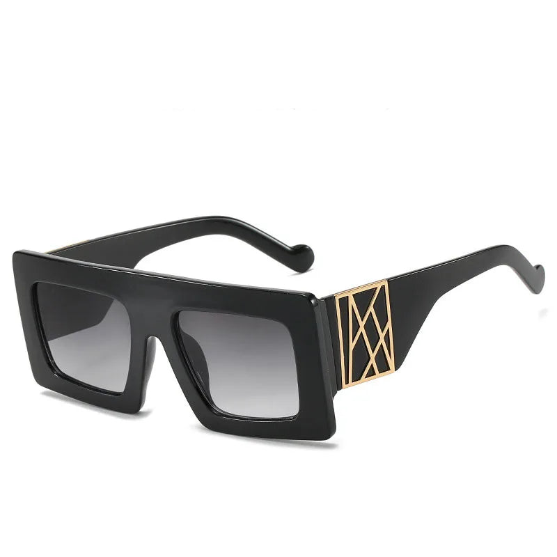 Cheryl -  Square Oversized Designer Hip Hop Sunglasses