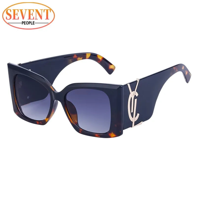 Sherry Shadow - Cat Eye Luxury Brand Designer  Big Frame Sunglass