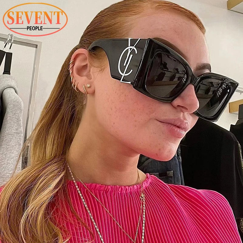 Sherry Shadow - Cat Eye Luxury Brand Designer  Big Frame Sunglass