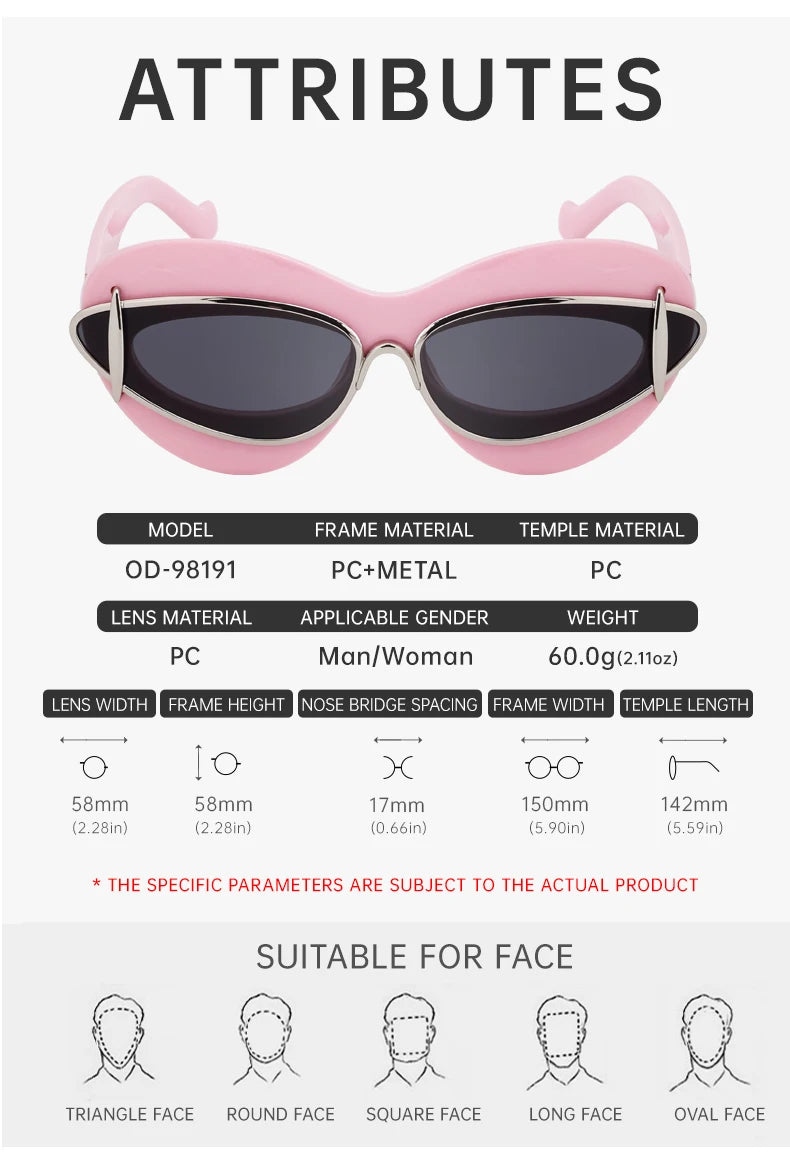 Elusive Lula - Sexy Cat Eye luxury Sunglasses