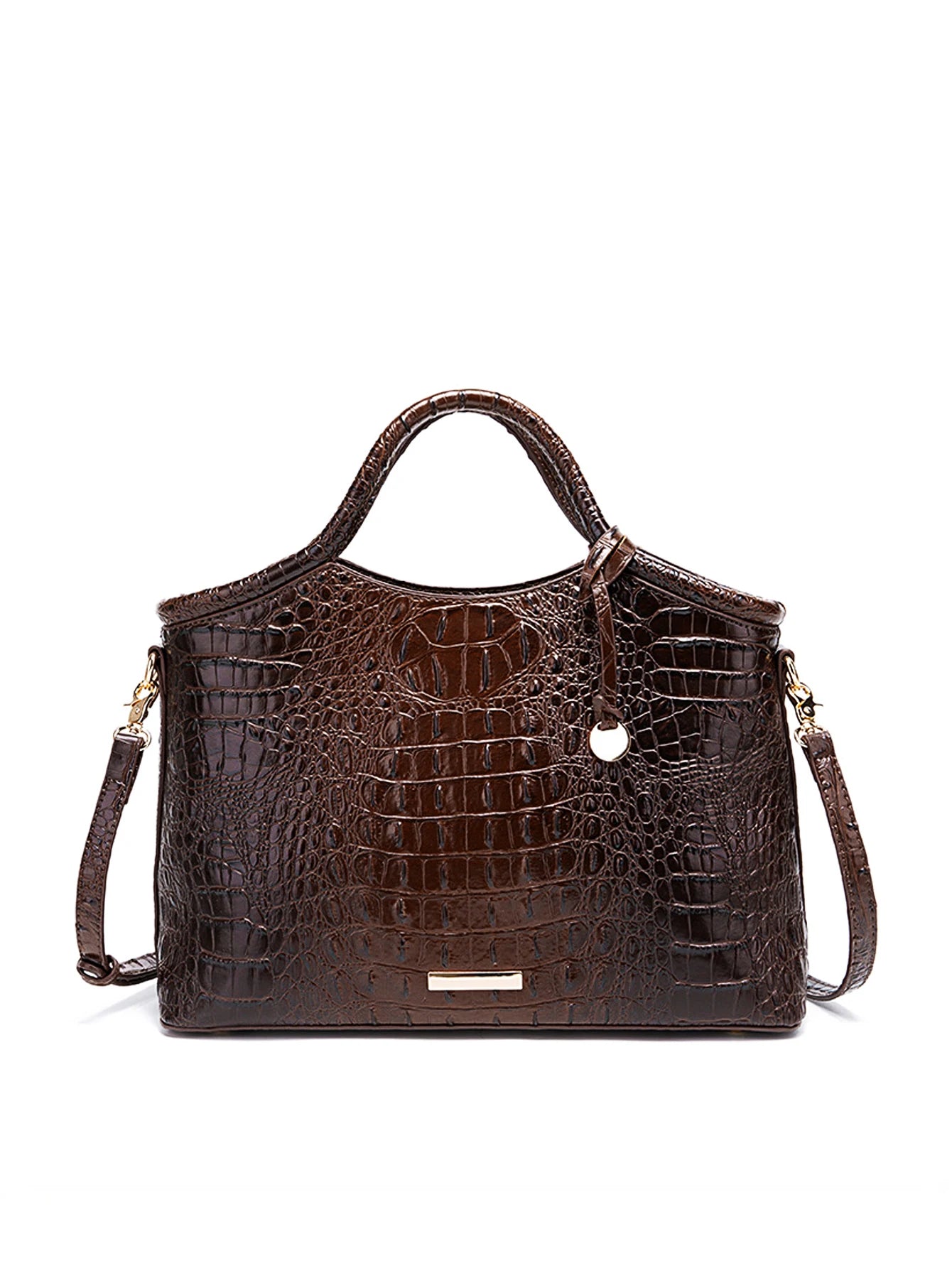 Everglades - Crocodile pattern colorful solid color high-end women's handbag