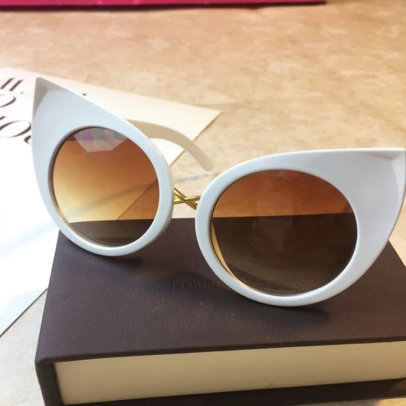 Kat - CatEye Sunglasses Woman Butterfly Oversized Sunglasses