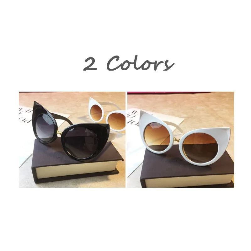 Kat - CatEye Sunglasses Woman Butterfly Oversized Sunglasses